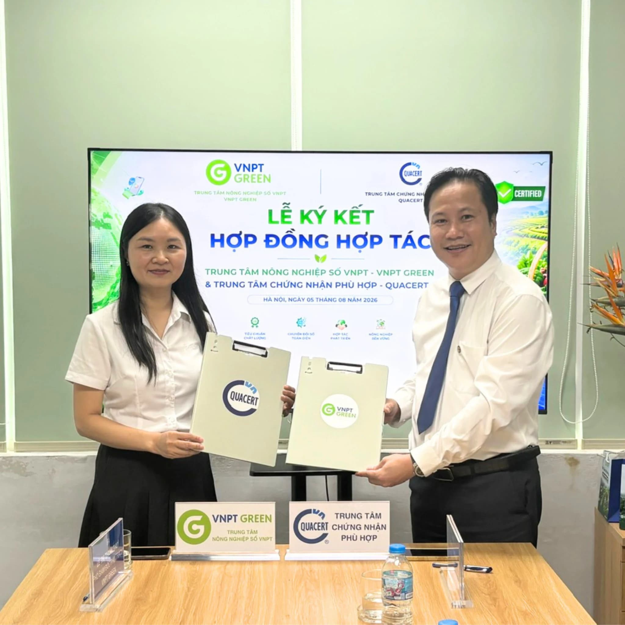 VNPT GREEN AND QUACERT SIGN COOPERATION AGREEMENT