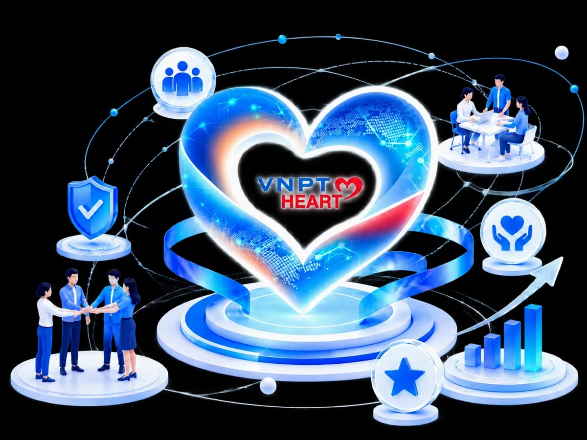 Minh họa VNPT HEART và văn hóa đội ngũ