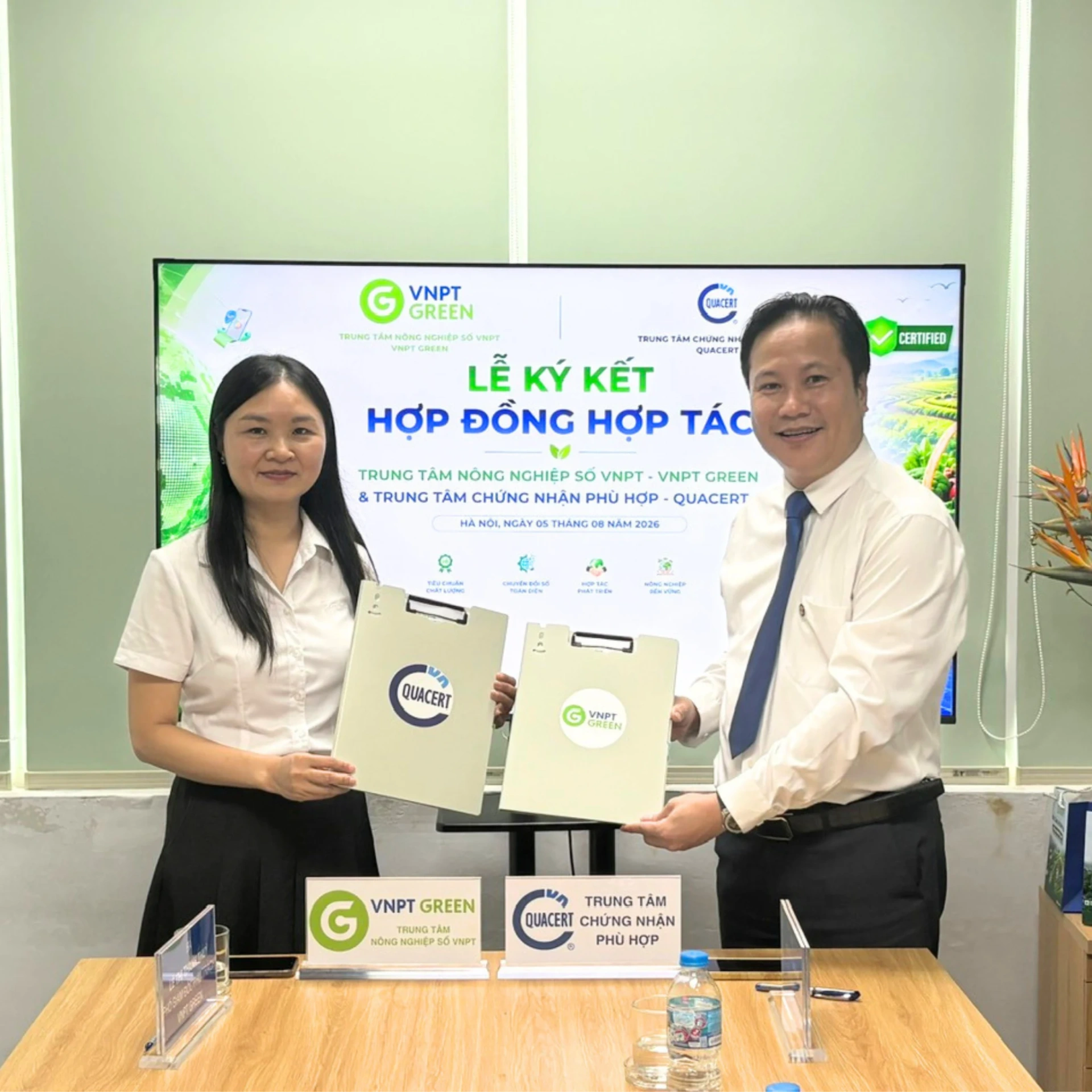 VNPT GREEN VÀ QUACERT KÝ KẾT HỢP TÁC