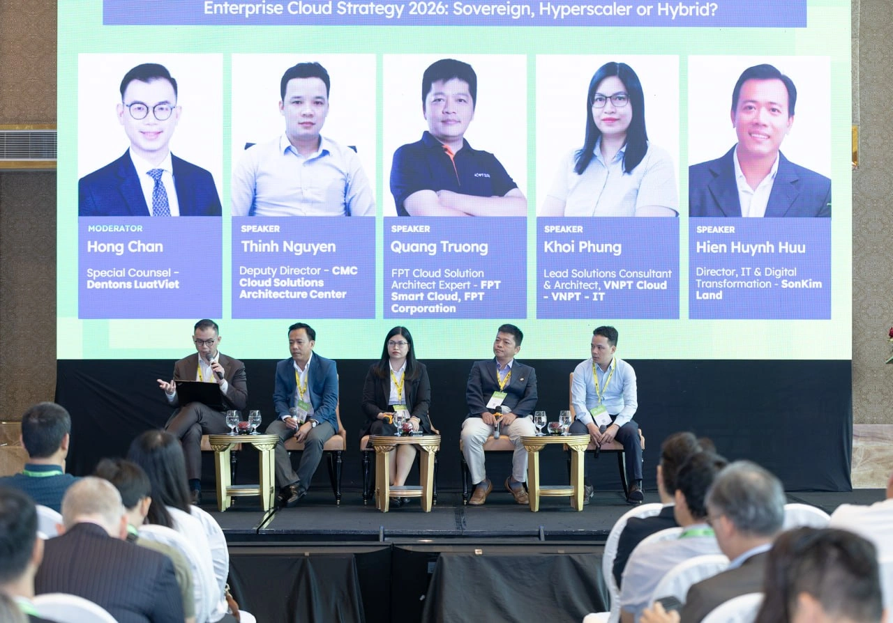 Đại diện VNPT Cloud tham gia thảo luận về chiến lược điện toán đám mây doanh nghiệp tại VNCDC 2026